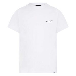 Mallet Mens Coordinates Logo T-Shirt / White